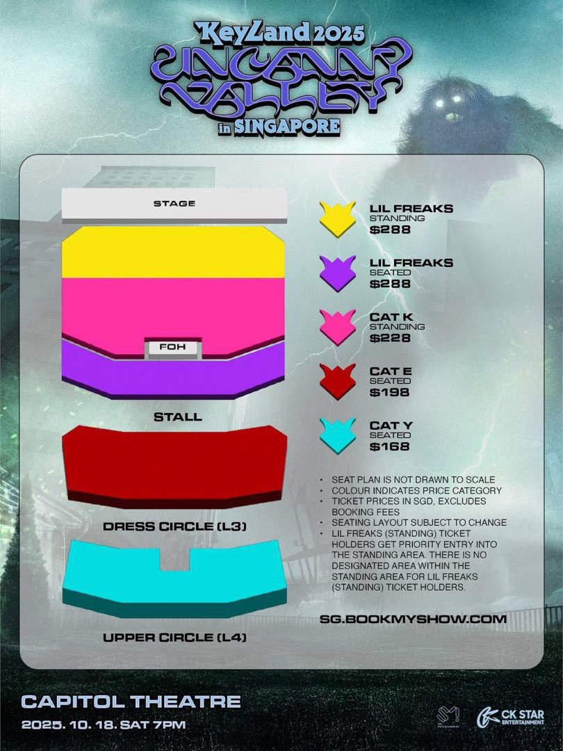 PENDING [WTS/LFB] Key KeyLand Lil Freaks Seated Ticket, Tickets ...