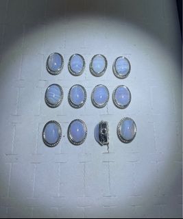 藍紋瑪瑙萬用小配件 約17*13mm,$14@4個,隨機不挑64214076163329110