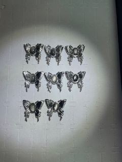 銀曜石大蝴蝶萬用配件$15@4個,隨機不挑64214308236674110