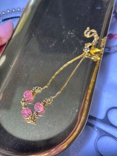 草莓晶申縮拉索手鏈廿64240586047235110