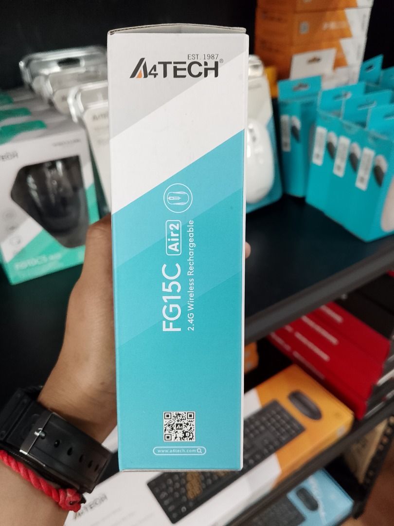 A4tech FG15C Air2 Fstyler Wireless Rechargeable Mouse Black (Category: Mouse & Mousepads) located in Pasig City. Submitted by technofuseofficial (Listing ID 1393719208, Image 3). Description: A4tech FG15C Air2 Fstyler Wireless Rechargeable Mouse Black Brand New and Original Items Store Location: 4F Unit 402, 604 Shaw Boulevard, Barangay Kapitolyo, Pasig City Same Day Delivery: - Lalamove delivery within Metro Manila - For walk-ins: Always PM firs
