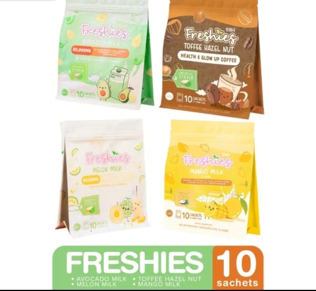 AUTHENTIC FRESHIES AVOCADO MILK COLLAGEN + GLUTA (Category: Health Food, Drinks & Tonics) located in Caloocan City. Submitted by Trendy_Sulit_Deals (Listing ID 1207111856, Image 1). Description: Authentic Freshies Avocado Collagen Just P305 per box with 10sachets ✅️ For Beautiful skin ✅️ For healthy glowing Skin ✅️ For Brighter Skin ✅️ Anti oxidant ✅️ Feel and look fresh all day Freshies Avocado Milk Collagen Glutathione Drink Get healthier glowi