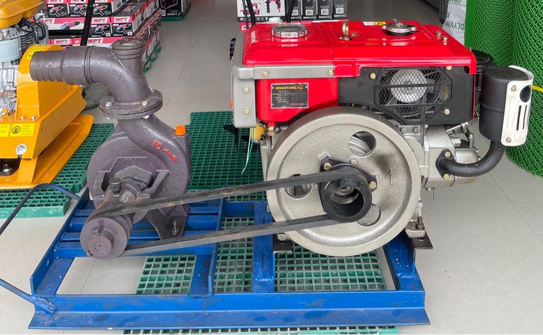 Belt Driven Water Pump (Category: Industrial Equipment) located in Quezon City. Submitted by captaincook (Listing ID 1393662844, Image 1). Description: Belt Driven Water Pump 8HP Water Cooled Diesel Engine 3x3 Bnew.