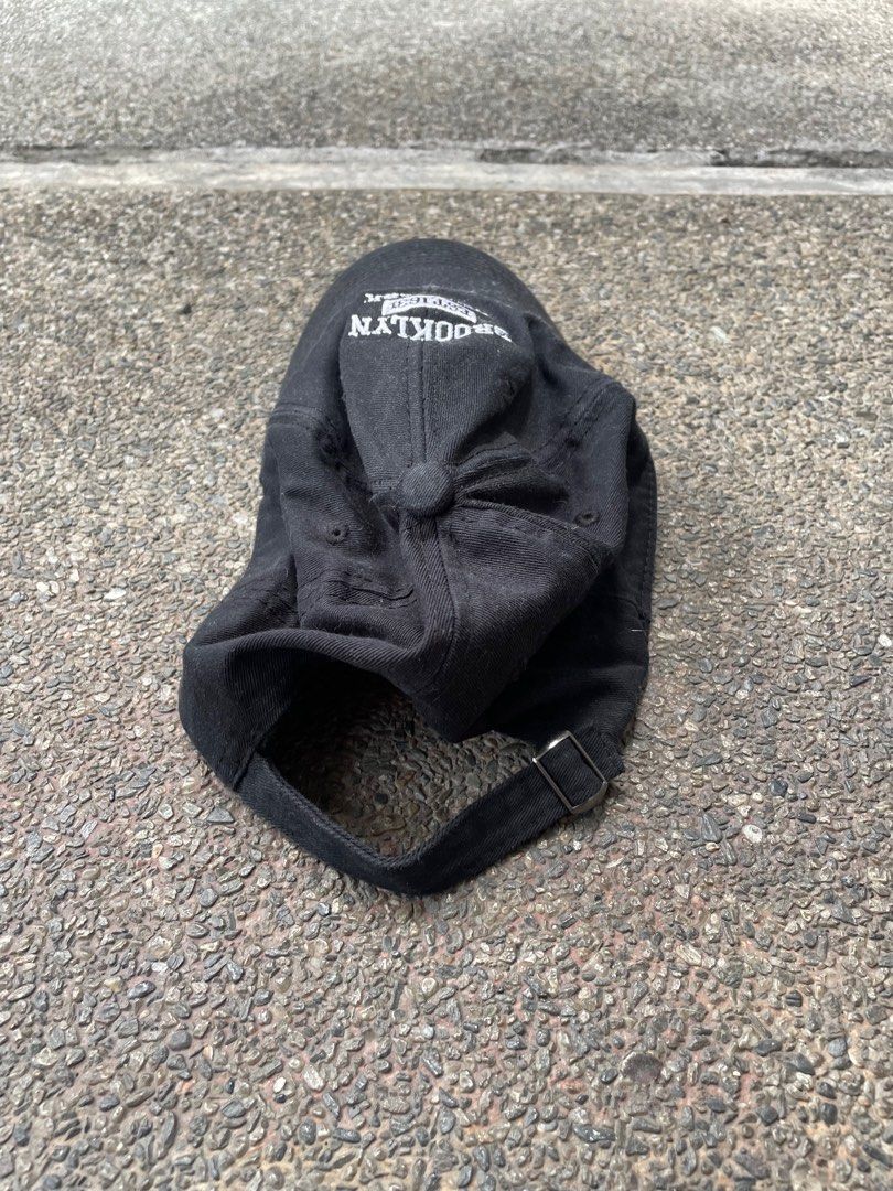 BLACK BROOKLYN NY CAP (Category: Caps & Hats) located in Quezon City. Submitted by declutter.studios (Listing ID 1393649284, Image 3). Description: SIZE: OSFA (Adjustable Strap) ✨ NOTES: MINIMALIST DESIGN, ADJUSTABLE FIT, GOOD CONDITION ⚠️ FLAWS: NONE 🚛 ADDITIONAL SHIPPING FEE 📩 MESSAGE ME FOR MORE DETAILS OR INQUIRIES! - COLOR MAY VARY DUE TO LIGHTING PLEASE CHECK THE MEASUREMENTS AND DETAILS BEFORE COMMENTING ON THIS PIECE..