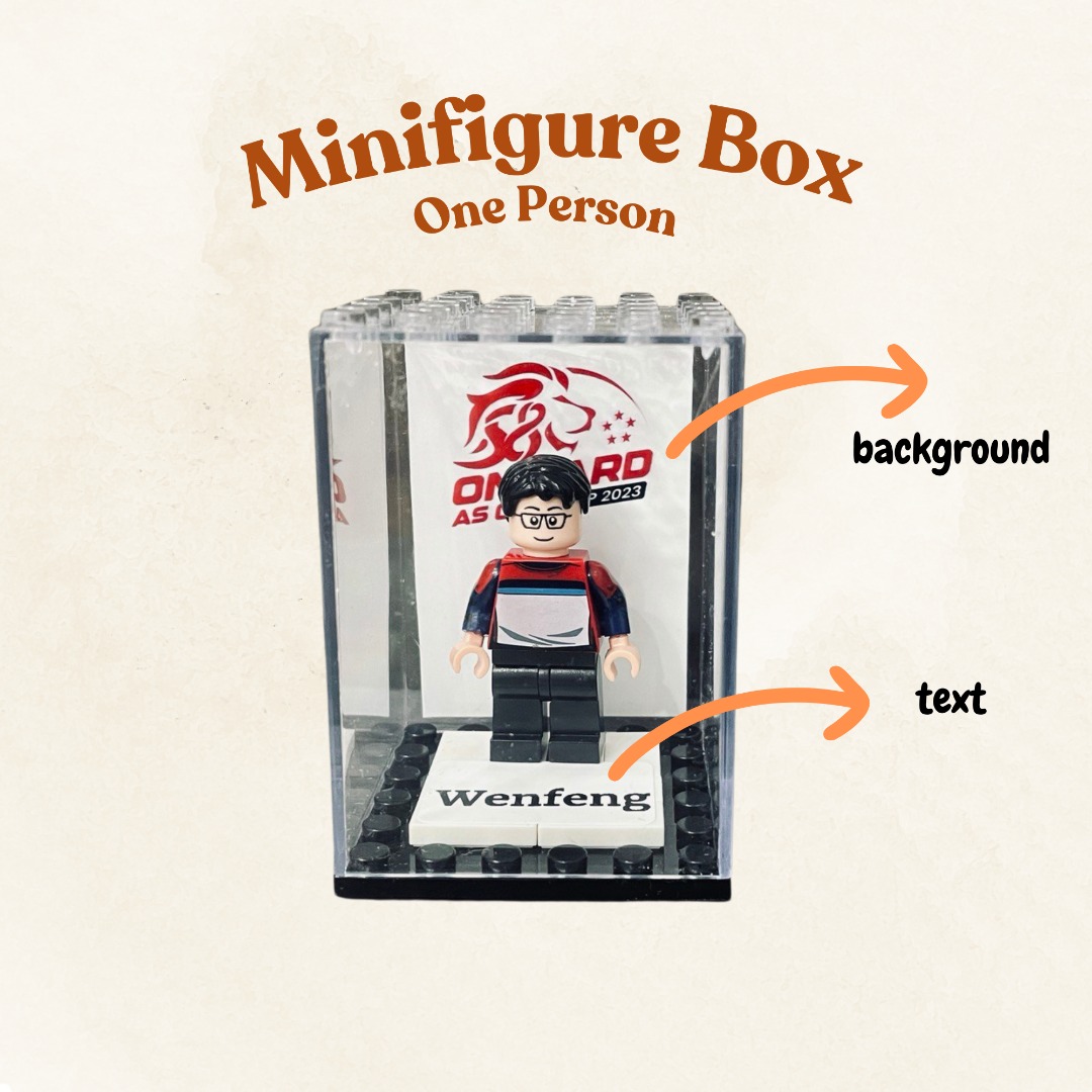 Box Figurine Lego- like Minifigure Box Small Customised Gift Present ...