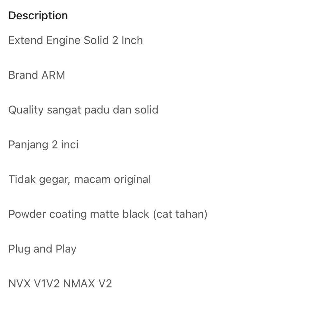 Extand Nvx V1,V2 / Nmax V2, Motorbikes on Carousell