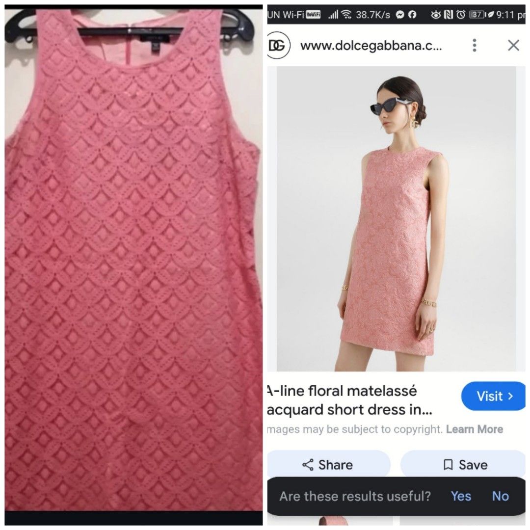 eyelet dress (Category: Dresses) located in Cavite. Submitted by fashionality (Listing ID 1393787077, Image 1). Description: pretty in actual, coral pink eyelet dress , cotton, with inner lining.Maganda pagkacoral pink in actual kahit morena pwede isuot color na to..