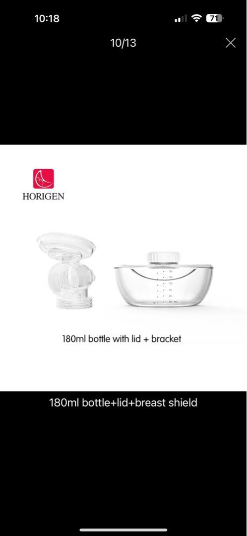 Horigen Subtlemate Spare Bottle and Lid and Breast Shield (Category: Breastfeeding & Bottle Feeding) located in Quezon City. Submitted by mdeclutterer (Listing ID 1393654352, Image 1). Description: Selling my Horigen Subtlemate Spare Bottle and Lid and Breast Shield 1 piece Brandnew price is 387 pesos Bought from orange app, delivered on Sept 12, 2025 Unopened package. Will give free breastmilk 20 pcs (4 ounce each).
