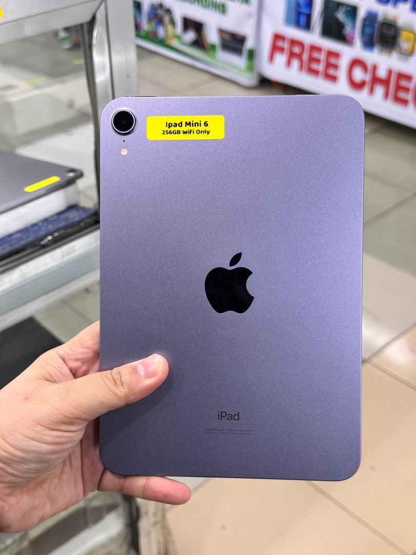 iPad Mini 6 256GB Wifi Only No Issue (Category: iPad) located in Pasig City. Submitted by fairgadgetshop (Listing ID 1393765874, Image 3). Description: Buy • Sell • Trade • Swap Legit Seller w/ Physical Store Mabilis Kausap / Pass sa Scammer RFS: Buy and Sell 😊 Installment via Credit Card, GGives, Gcredit, SPaylater and Billease with additional interest We accepting Brandnew or Secondhand iPad Mini 6 256GB Wifi Only No Issue Working Truetone/fin