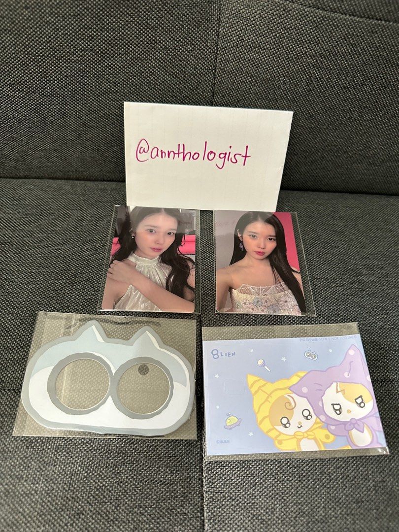 IU Found at Eight Pop Up Photocard (Category: K-Wave Merchandise) located in Makati City. Submitted by annthologist (Listing ID 1393688325, Image 1). Description: WTS LFB PH IU Found at Eight Pop Up Photocard PhP 700 each pc if tingi PhP 1300 if taking all ***Not for sensitive buyers*** RFS: decluttering, selling extras Payment methods: GCash/Paymaya/BPI Delivery Methods: SDD or GGX only to be paid by buyer.