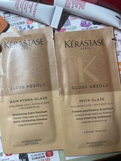 Kerastase  Gloss Absolu Shampoo 釉光玫瑰浴髮乳/ Conditioner 釉光玫瑰護髮露 10ml / 髮尾油 Haie oil Huile Capillaire 3.5ml64179190612867110