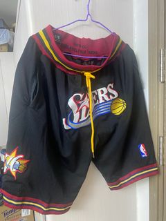 Mitchell &Ness x Just Don Nike 聯名 費城76人 復古  刺繡 球褲 NBA 費城自由人 AI76人 Allen  Iverson 艾佛遜 籃球 basketball 波衫 球衣 運動褲 短褲 球褲64183401146371110