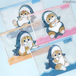 mofusand Storage Bag, Utility Bag, Shark Cat, Fried Shrimp Cat, Birthday, Bunny, Kitten, Collectible, Cat Lover, Cat, Dolls, Gift, Practical Bag, Multi-purpose Bag, Birthday Present64215241520259110