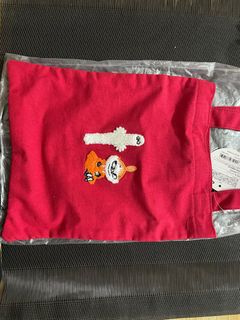 MOOMIN 紅色帆布小手提袋64241108482434110