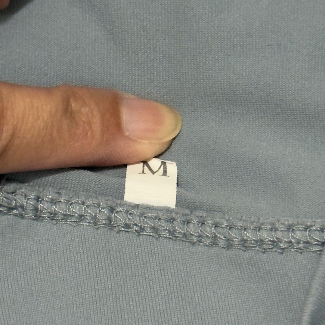 MOVING PEACH BLUE GRAY BIKER SHORTS (Category: Activewear) located in Quezon City. Submitted by hell0.leila (Listing ID 1393735571, Image 3). Description: *looks gray in photos due to lighting but blue gray in person 🖤 worn only thrice 🖤 no flaws 🖤 thick material 🖤 rfs: decluttering 🖤 size: M Flat lay dimensions: L: 13in W: 12-16in ❗️ No lowballers please ❗️ No rush shipping ❗️ No when worn photos 💸 MOP: GCash, BPI or BDO only 📦 Delivery f