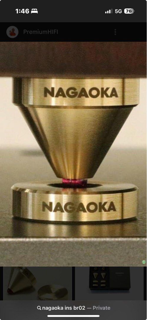Nagaoka INS-BR02 Ruby & Brass Insulator (4pcs)63826274774914111