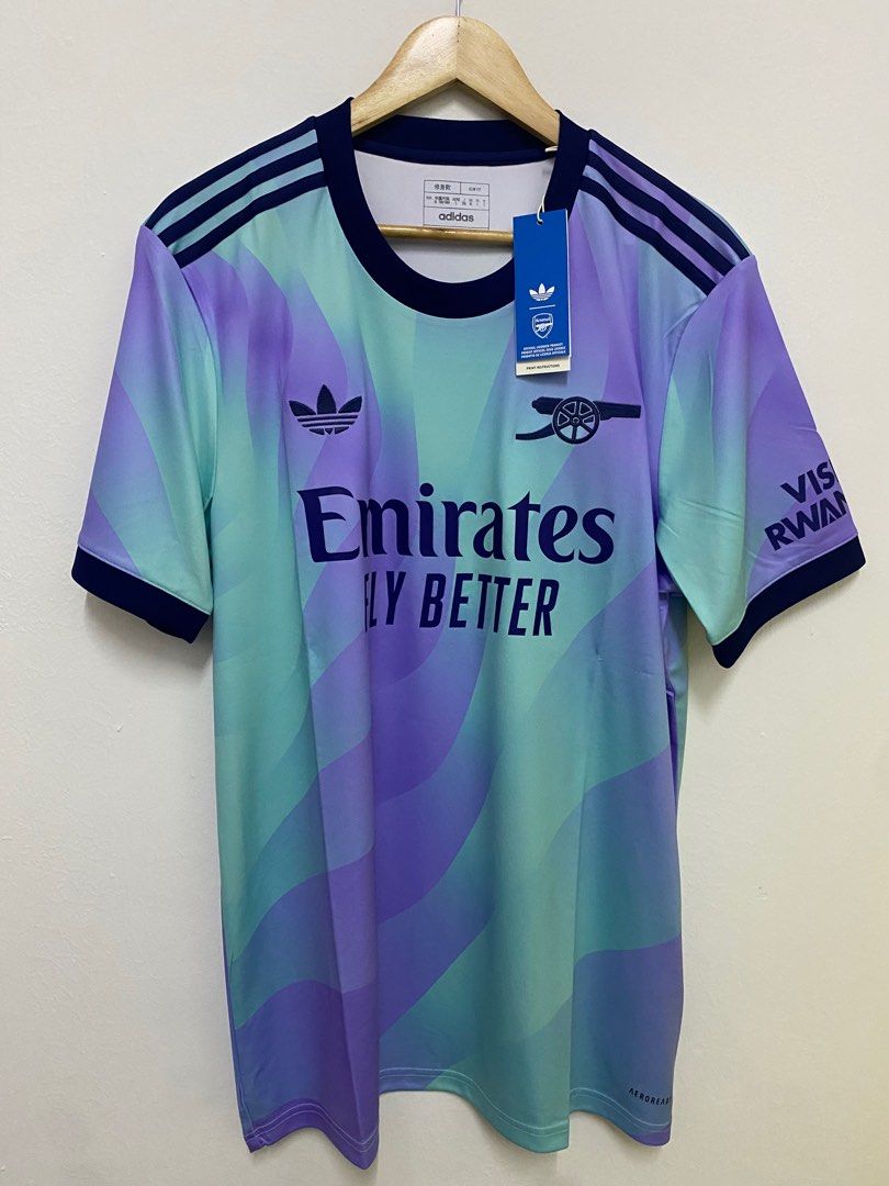 Original Arsenal Third Kit 24/25, Men's Fashion, Activewear on Carousell