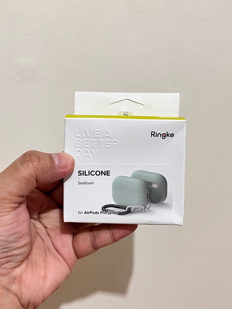 Ringke Airpod Pro 2 Silicone Case (Seafoam) (Category: Cases & Sleeves) located in Quezon City. Submitted by prelovedrx (Listing ID 1393730081, Image 1). Description: .