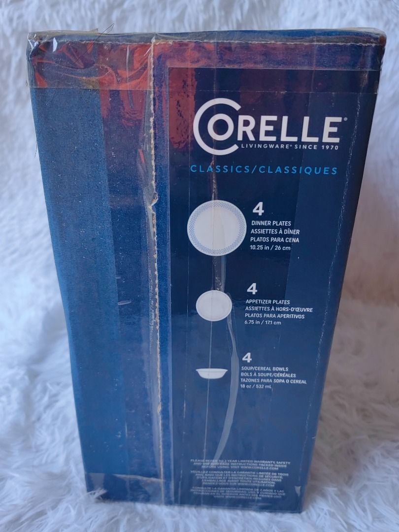SALE - Original Corelle 12-pc Dinnerware Set - Amelia (Category: Dinnerware & Cutlery) located in Puerto Galera. Submitted by charisarifinds (Listing ID 1393651176, Image 2). Description: 📌Fixed price (selling low) Corelle 12-pc Dinnerware Set - Amelia ₱3600 (plus shipping - fits lbc Medium box) 4 - 10.25" dinner plates 4 - 6.75" dessert plates 4 - 18oz soup/cereal bowls 💯 Original from Canada 🇨🇦, money back guaranteed if proven fake Disclame