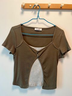 sixtyeight 墨綠色Crop Top64236319739521110