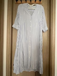 條紋扣下連衣裙64246533528577110