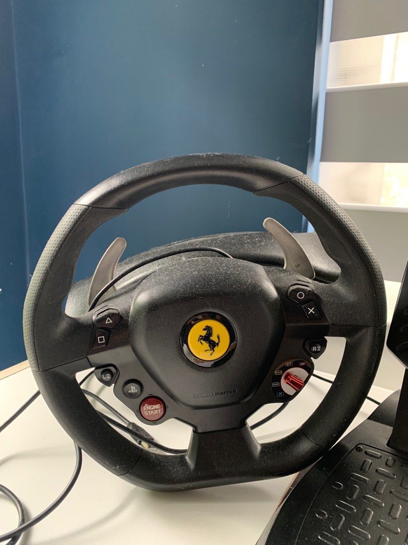 Thrustmaster T80 Ferrari Edition (Category: Controllers) located in Quezon City. Submitted by dazomarko524938 (Listing ID 1393673971, Image 2). Description: Thrustmaster T80 Ferrari 488 GTB Edition For PC or PS4 Issue: Damaged box.