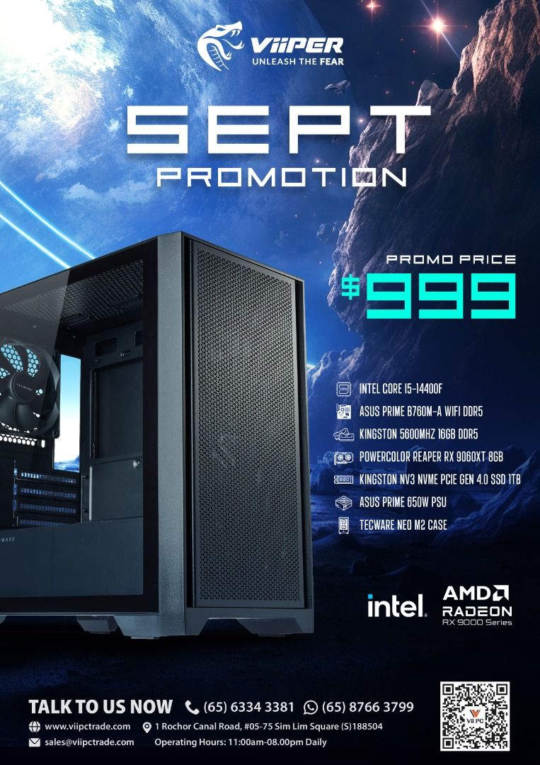 ViiPC Sale Intel AMD 5 High End Gaming Pc Workstation Pc Work From Home ...