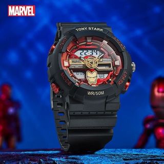 Watches marvel spider man 蜘蛛俠 公仔 卡通 手錶 實用 日用品 生日禮物 送禮 鋼鐵俠 iron man64222830746370110