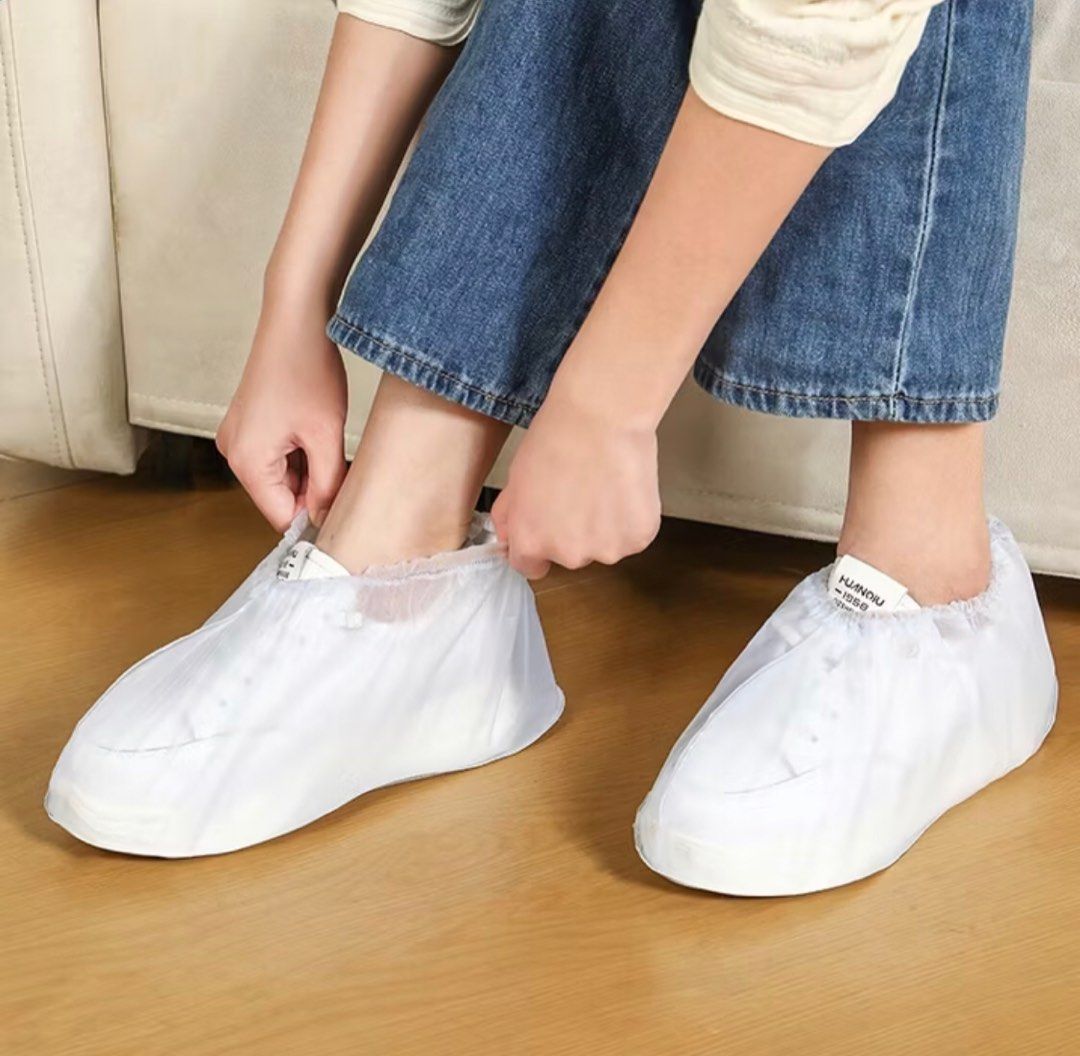 Waterproof Transparent Shoe Cover - Small (33-36) (Category: Shoe inserts & accessories) located in Quezon City. Submitted by lots2love (Listing ID 1393620575, Image 3). Description: Waterproof Transparent Shoe Cover - Size: Small (33-36) / Shoe Size: 26 cm - garterized top enclosure - Condition: Brand New - Location: Roxas District, QC.