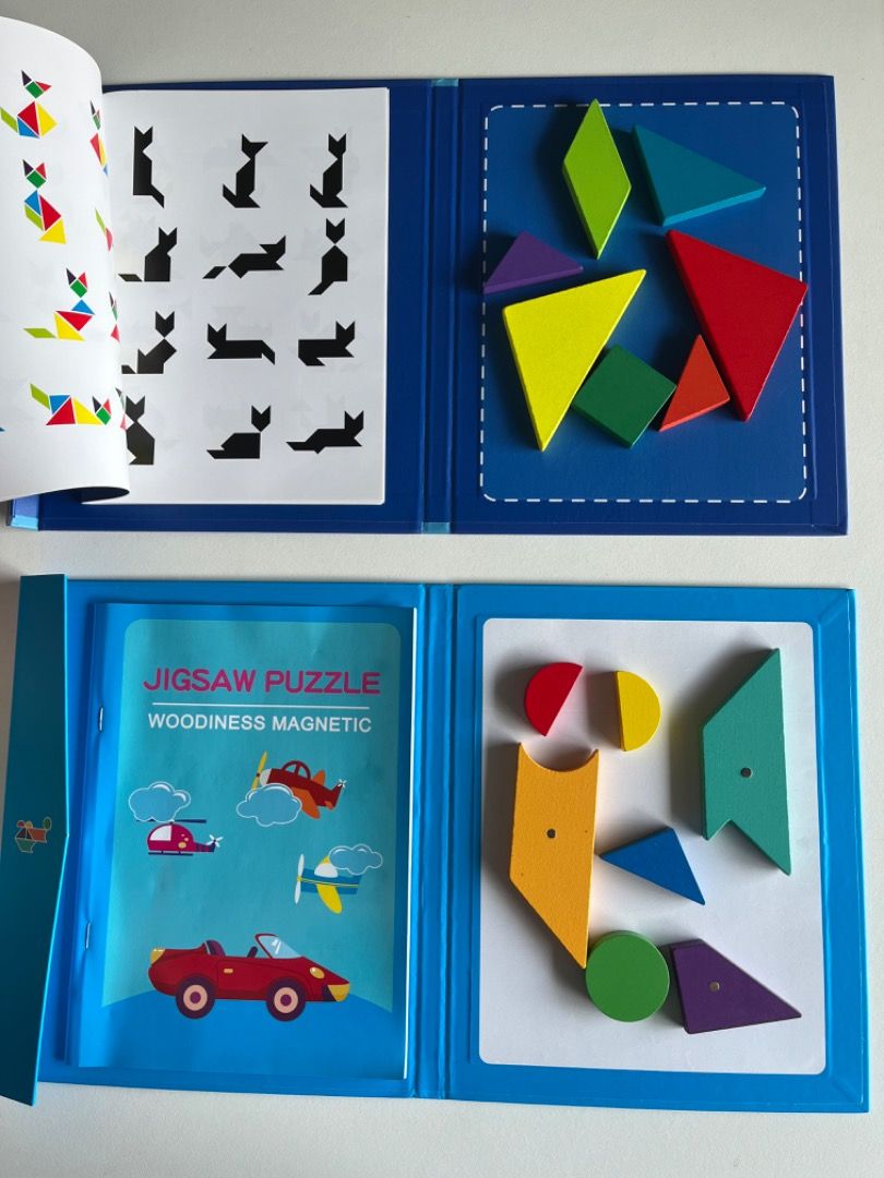 Woodiness Magnetic Jigsaw Puzzle and Tangram, Hobbies & Toys, Toys ...