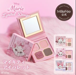 (代購)2025日本MilleFee x Disney Marie 瑪麗貓限定版 My Kitty Eyeshadow Palette 我的可愛小貓咪四色眼影盤 3.2g (3色可選)64236134170242110