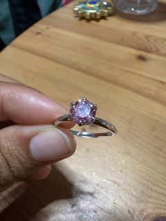全新 粉紅莫桑石純銀戒指 Pink Gemstone Ring64223199092225110