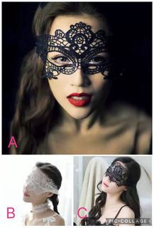 萬聖節眼罩 Halloween  Lace Eye Mask ($18/款/each)64225598782849110