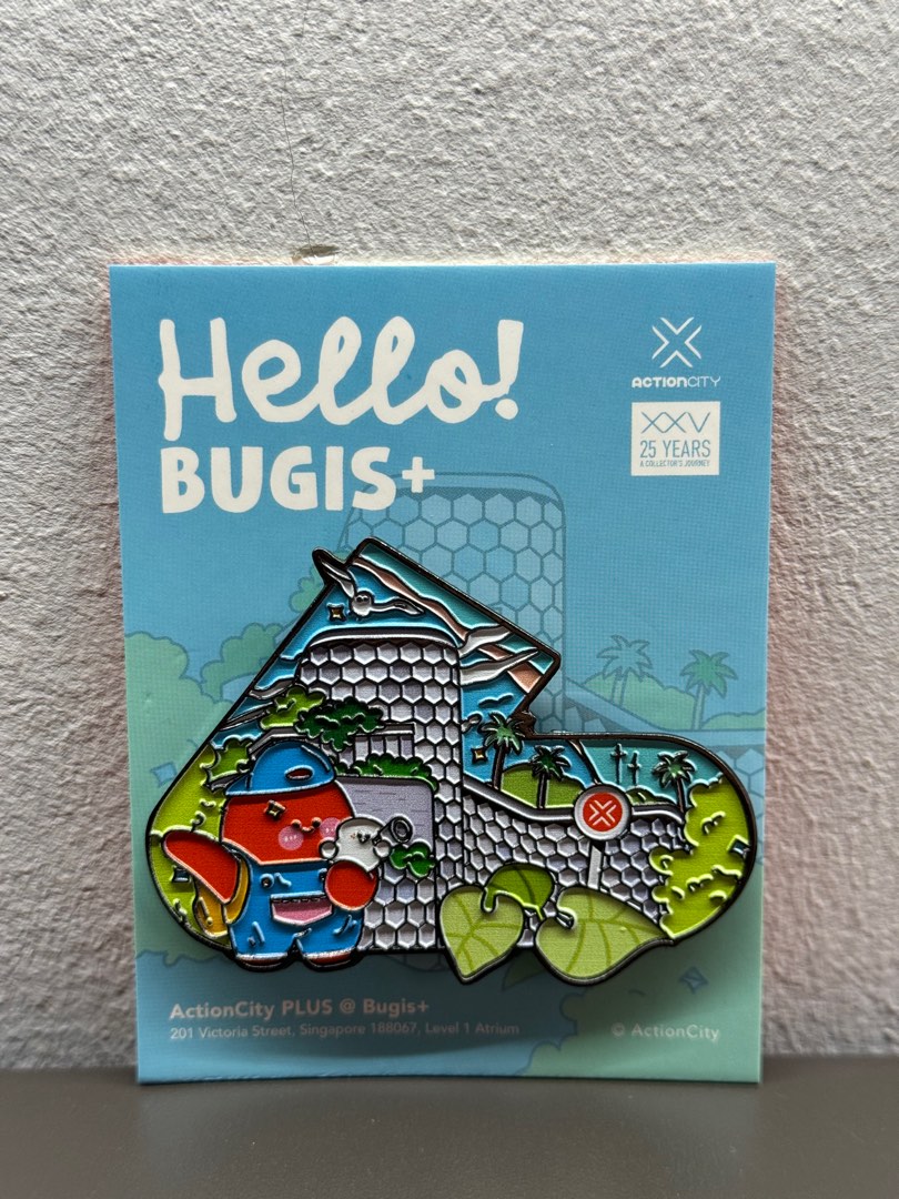ActionCity 25 Anniversary Collector's Magnetic Pin (Bugis+ Design ...