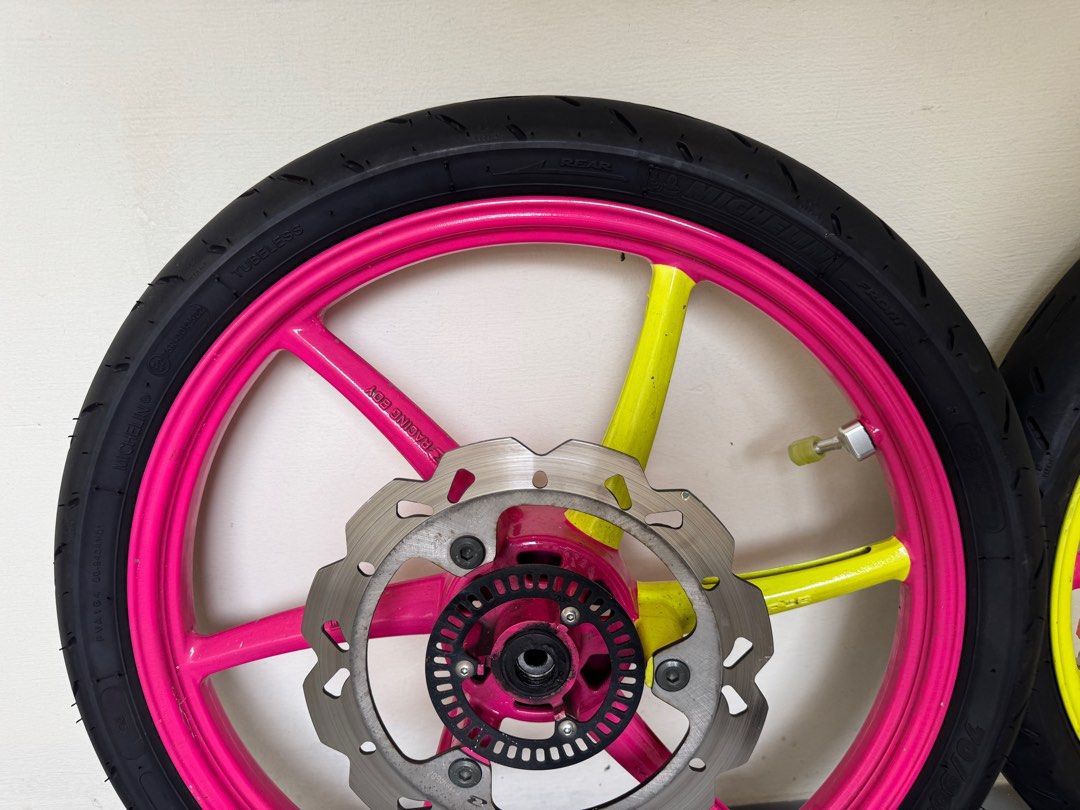 Aerox rims rcb, Motorcycles, Motorcycle Accessories on Carousell