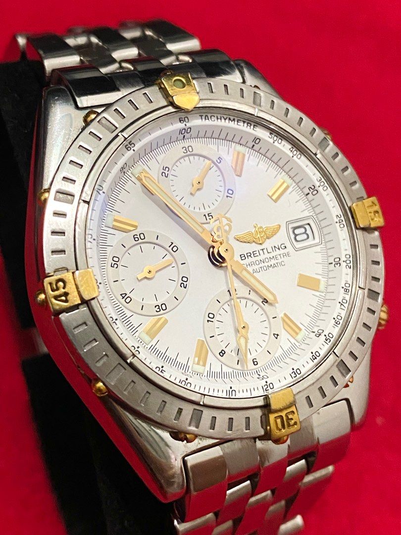 BREITLING Chronometre Automatic Watch (Category: Men's Watches) located in Manila. Submitted by watchmechanic (Listing ID 1393997651, Image 1). Description: BREITLING Chronometre Automatic Watch ₱104,000 Negotiable Yellow Gold 18k Sapphire Crystal Automatic Movement Chronograph Case Size: 39mm Swiss made Inclusion: Presentation box PM for more photos/information. ☺️.