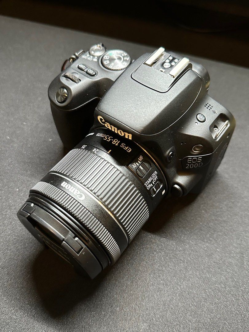 Canon EOS 200D (Category: Cameras) located in Pasig City. Submitted by marco.angelesss (Listing ID 1393895371, Image 1). Description: Comes with: - Canon EOS 200D body - Canon EFS 18-55mm F/4 Kit Lens - 2x batteries - Charger - Original Strap - Rubber case I can also throw in (if you’re willing to add): - Canon EF 50mm F/1.8 - Canon EFS 24mm F/2.8 .