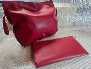 Clé de Peau Beauté Cosmetic Bag, Drawstring Bag, Dumpling Bag, Passport Bag, Passport Holder, Red Tote Bag, Wallet Set / Shiseido CDP CPB64200821468033110