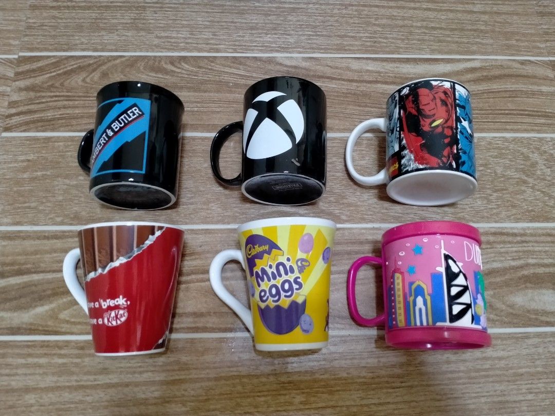 COLLECTIBLE MUGS (Category: Coffee & Tea Tableware) located in Cabuyao City. Submitted by Bike_Clothing10 (Listing ID 1393829832, Image 2). Description: READ FIRST... FOR SALE: COLLECTIBLE MUGS PRICE: 450 EACH -XBOX TEAM -KITKAT -CADBURRY -MARVEL -LAMBERT & BUTLER -DUBAI PICK UP OR SHIPPING ONLY LOCATION: Cabuyao Laguna -NO COD/COP- PM FOR INQUIRIES...