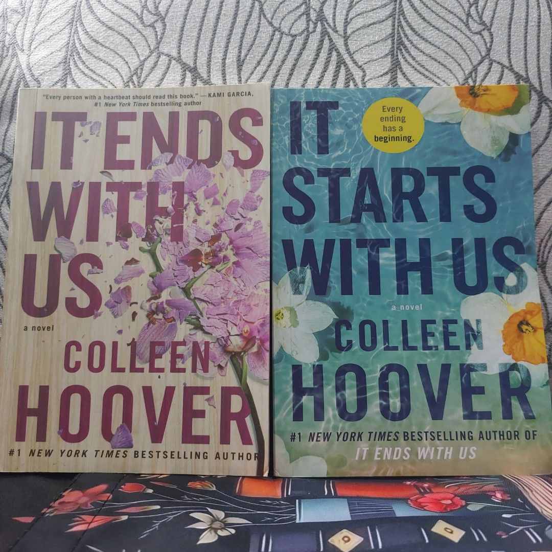 Colleen Hoover Bundle: It Ends With Us + It Starts With Us (Category: Storybooks) located in Marikina City. Submitted by jhodlr024 (Listing ID 1391684883, Image 1). Description: Colleen Hoveer Book Bundle: It Ends With Us It Starts With Us (Reprint Copies Only) Complete Pages Brand New Copies with Freebies :) Original Price: 300 pesos per book RFS: Decluterring **Must Read**.
