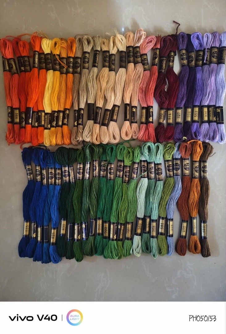 DMC embroidery threads bundle (Category: Craft Supplies & Tools) located in Goa. Submitted by liz1104 (Listing ID 1393857692, Image 3). Description: authentic DOLLFUS-MIEG & Cie Made in France 42 whole skeins per bundle 8 sets available MOP: gcash PAYO with sf on buyer's expense courier: j&t or flash express.