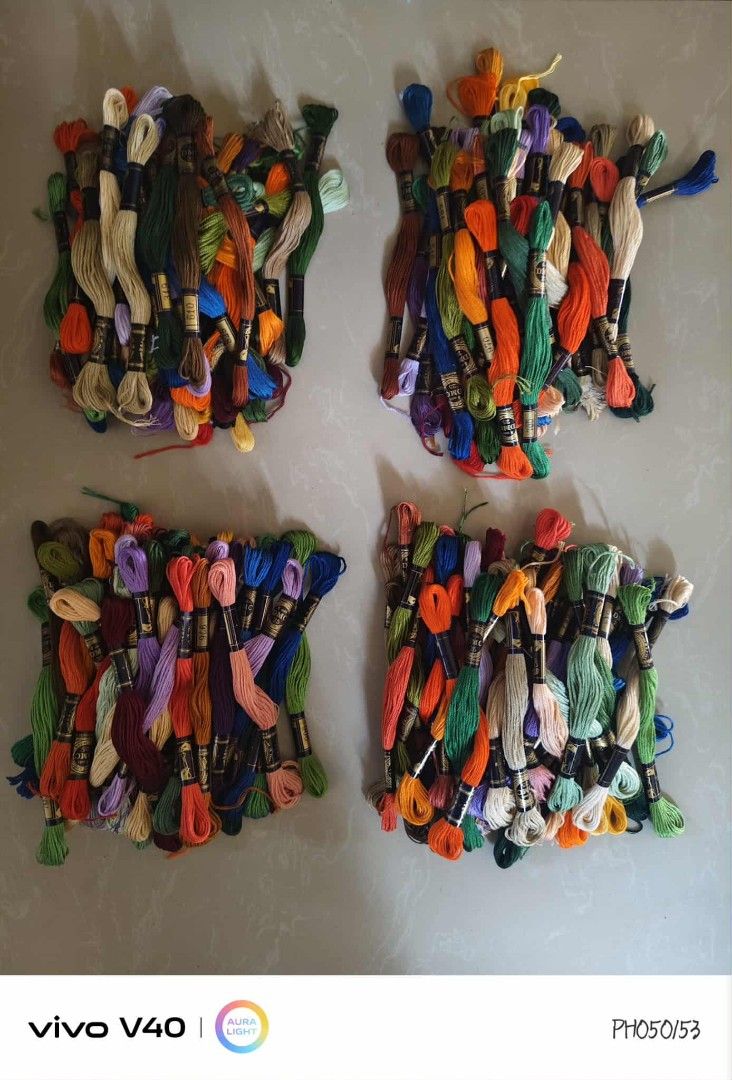 DMC embroidery threads bundle (Category: Craft Supplies & Tools) located in Goa. Submitted by liz1104 (Listing ID 1393857692, Image 2). Description: authentic DOLLFUS-MIEG & Cie Made in France 42 whole skeins per bundle 8 sets available MOP: gcash PAYO with sf on buyer's expense courier: j&t or flash express.