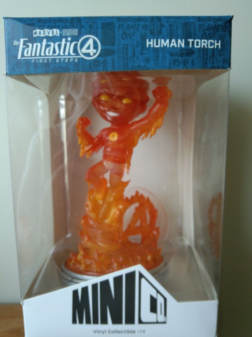Fantastic 4 Human Torch (Category: Figurines & Statues) located in Manila. Submitted by treasurepile (Listing ID 1393840456, Image 1). Description: Iron Studios Fantastic 4 Human Torch - opened just for inspection purposes only - lights up - batteries not included.