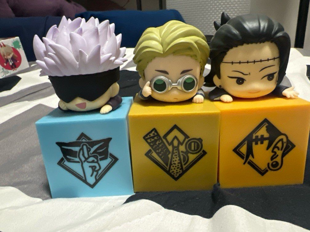Gojo Satoru,Kento Nanami,Suguru Geto (Category: Figurines & Statues) located in Baliuag. Submitted by millicentm08305 (Listing ID 1393861715, Image 1). Description: -Without box -used only for display -No scratch or paint detiriorated if you what to buy 1 piece only it will cost 350 php MODE OF PAYMENT GCASH/BANK TRANSFER.