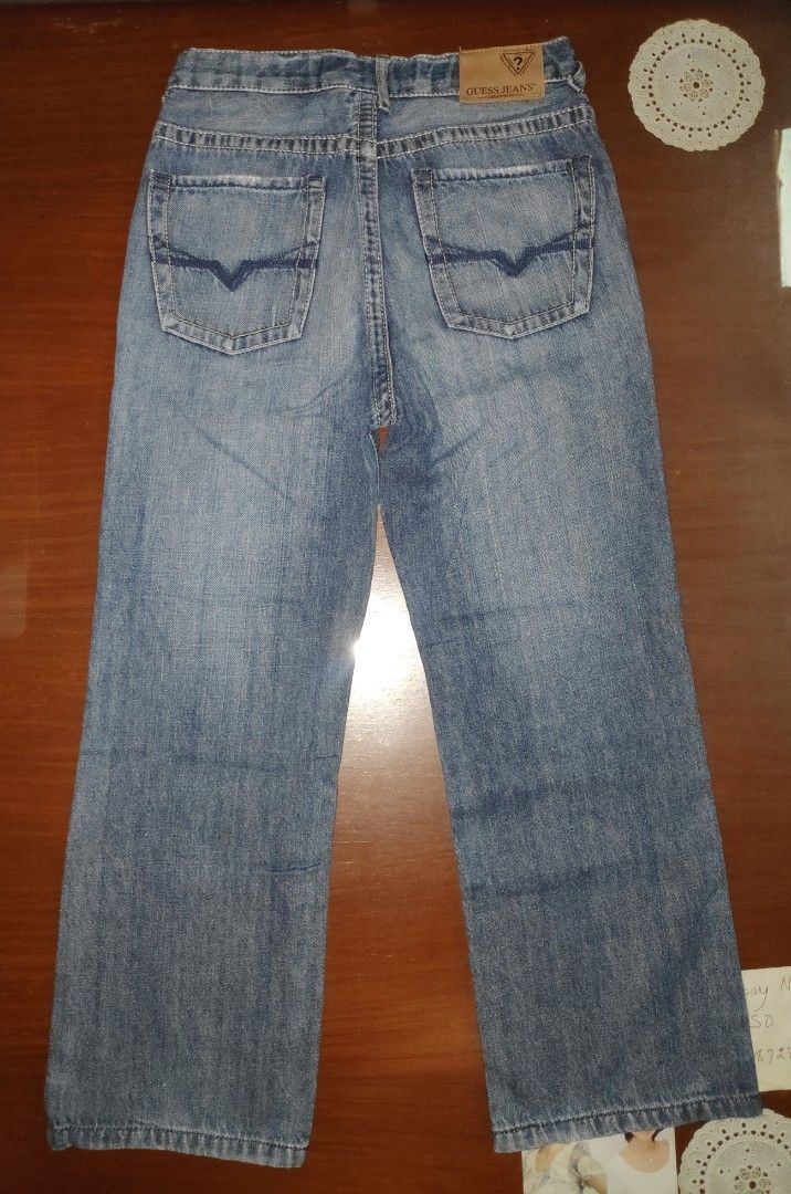 Guess Unisex Jeans (Category: Babies & Kids Fashion) located in Quezon City. Submitted by j.c.declutter (Listing ID 1393893615, Image 2). Description: Negotiable.