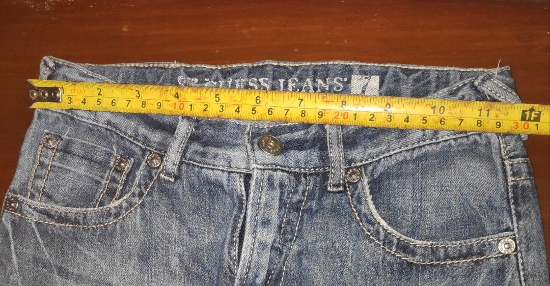 Guess Unisex Jeans (Category: Babies & Kids Fashion) located in Quezon City. Submitted by j.c.declutter (Listing ID 1393893615, Image 3). Description: Negotiable.