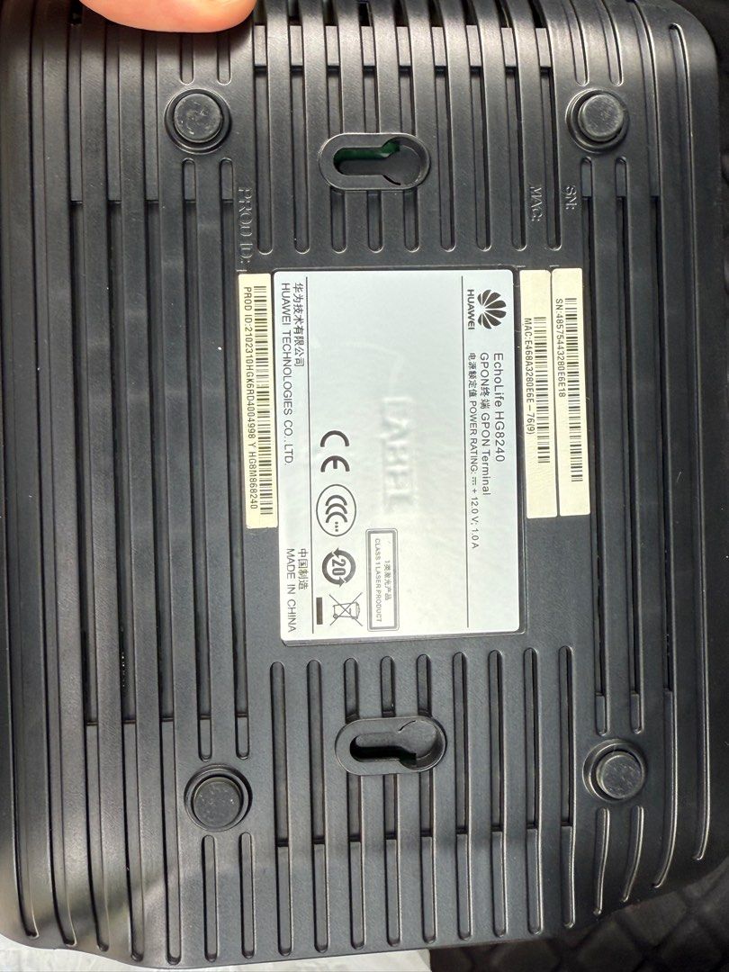 Huawei HG8240 GPON Router, Computers & Tech, Parts & Accessories ...