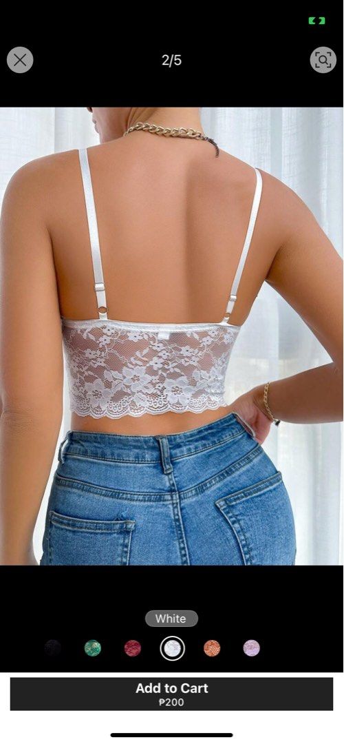 Lace Bralette (Category: Undergarments & Loungewear) located in Quezon City. Submitted by javaaaaa (Listing ID 1393861607, Image 2). Description: Message me for actual pics.