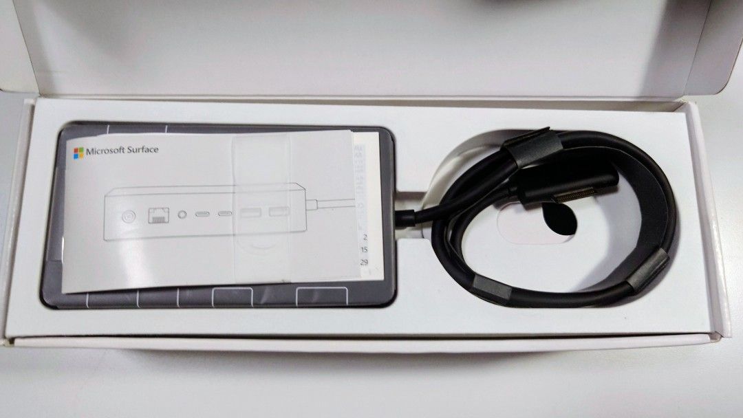 Microsoft Surface Dock 2 (Category: Cables & Adaptors) located in Makati City. Submitted by ppomidyar (Listing ID 1393940274, Image 2). Description: Bring more power to your Surface laptop. Surface Dock 2 transforms your Surface into a desktop PC with a 199W power supply to charge most Surface devices, plus USB-C®¹ ports that support dual 4K monitors at 60Hz. Simply plug in the Surface Connect cable to charge your device and access external monit