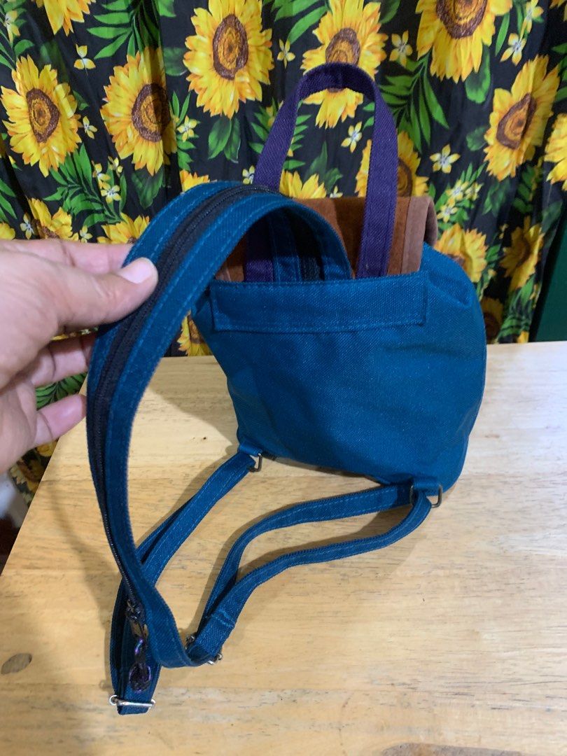 Mini Backpack (Category: Backpacks) located in Batangas. Submitted by roams (Listing ID 1393886668, Image 3). Description: In very good conditions Napakatibay Ganda ng kulay in actual Learher Gamusa sa front part Just pm❤️.
